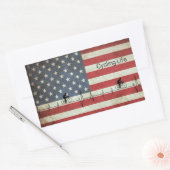 Fietsduur, banden en strips rechthoekige sticker (Envelop)