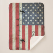 Fietsduur, banden en strips sherpa deken (Voorkant)