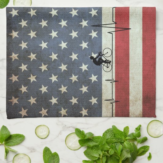 Fietsduur, banden en strips theedoek (Gevouwen)