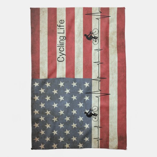 Fietsduur, banden en strips theedoek (Verticaal)