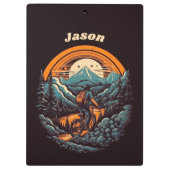 Fietsduur, retro aanpasbaar klembord (Achterkant)