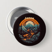 Fietsduur, retro aanpasbaar ronde button 7,6 cm (Voorkant /achterkant)