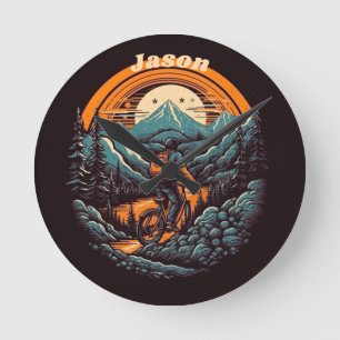 Fietsduur, retro aanpasbaar ronde klok