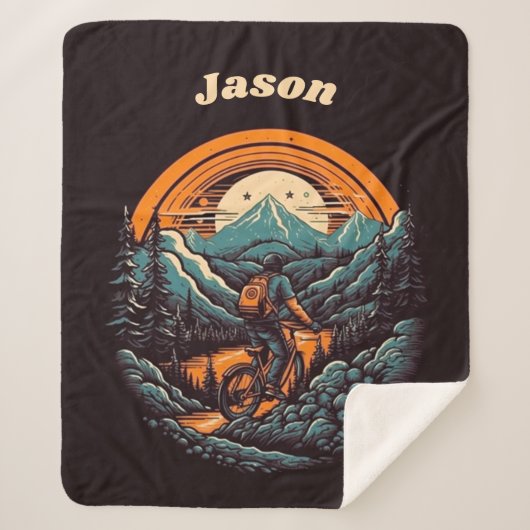 Fietsduur, retro aanpasbaar sherpa deken (Voorkant)