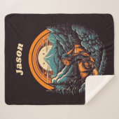 Fietsduur, retro aanpasbaar sherpa deken (Voorkant (horizontaal))