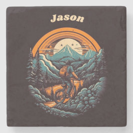 Fietsduur, retro aanpasbaar stenen onderzetter