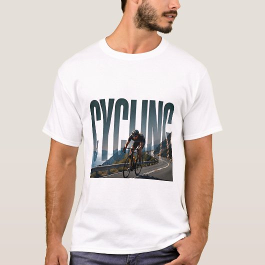 Fietseditoriaal Uithoudingsvermogen Grafisch T-shirt (Voorkant)