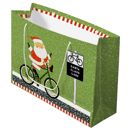 Fietseergalvaniseringsdag grote cadeau groot cadeauzakje (Voorkant Gekanteld)