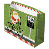 Fietseergalvaniseringsdag grote cadeau groot cadeauzakje (Achterkant Gekanteld)