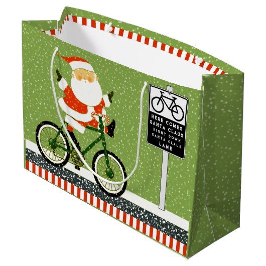 Fietseergalvaniseringsdag grote cadeau groot cadeauzakje (Achterkant Gekanteld)