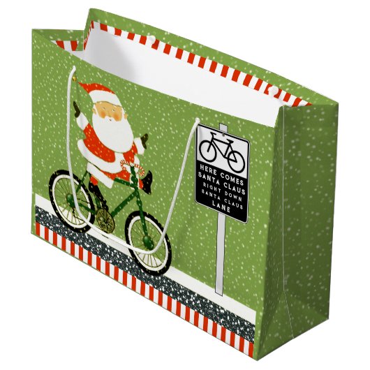 Fietseergalvaniseringsdag grote cadeau groot cadeauzakje (Voorkant Gekanteld)