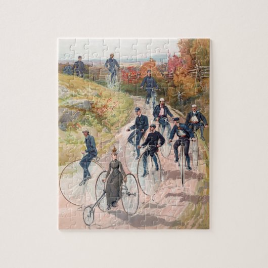 Fietsen, 1887 legpuzzel (Verticaal)