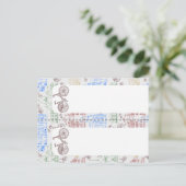 Fietsen Aarhus, 2x bladwijzer Briefkaart (Staand voorkant)