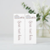 Fietsen Aarhus, 2x bladwijzer Briefkaart (Staand voorkant)