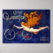 Fietsen Adverteren  fietsen Gladiator Poster (Voorkant)