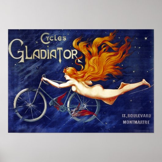 Fietsen Adverteren  fietsen Gladiator Poster (Voorkant)