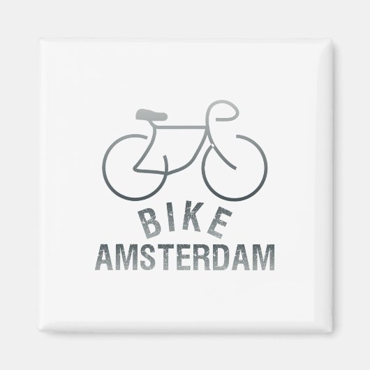 Fietsen Amsterdam Nederland Grafisch _1 Magneet (Voorkant)