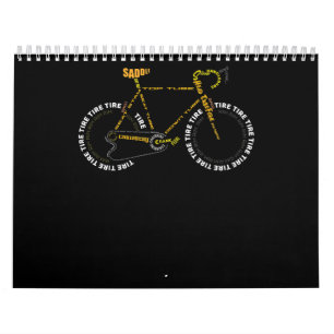 Fietsen AnatomieCute cycli zijn levenslange cad Kalender