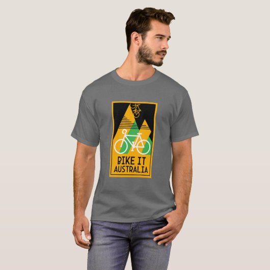 Fietsen Australië T-shirt (Voorkant volledig)