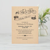  fietsen Baby shower Uitnodiging (Staand voorkant)