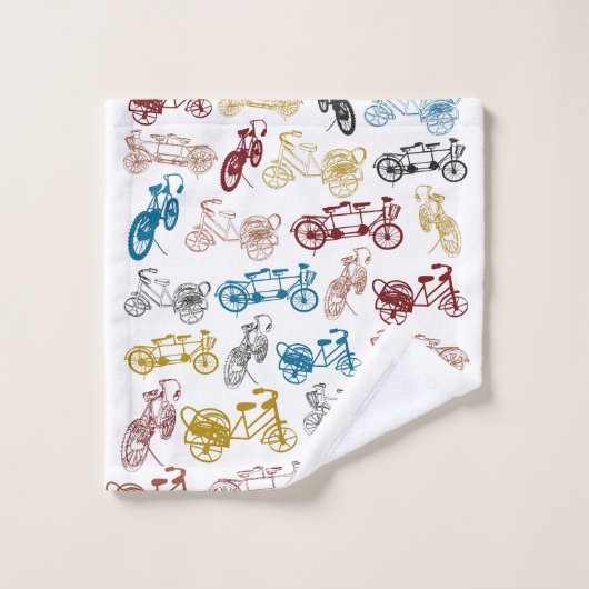 Fietsen Badkamer handdoek set (Wasdoekje)