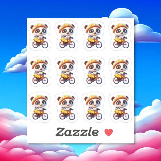 Fietsen Beer 12 Sticker Blad