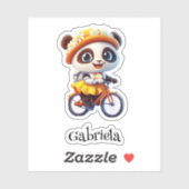Fietsen Beer Gepersonaliseerde Vinyl Sticker (Vel)