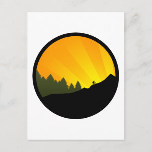 fietsen : bergrayz : briefkaart