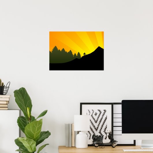 fietsen : bergrayz : poster (Thuiskantoor)