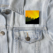 fietsen : bergrayz : vierkante button 5,1 cm (In situ)