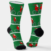 Fietsen Bicycle Kerstmis Sokken (Gebogen)