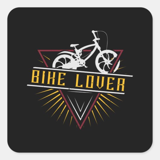 Fietsen - Bike Lover Vierkante Sticker (Voorkant)