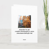 Fietsen, Blauw, BBQ groeten Kaart (Achterkant)