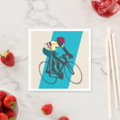 Fietsen (blauw) servet (Insitu)