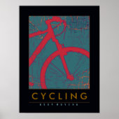 Fietsen / blijven bewegen poster (Voorkant)