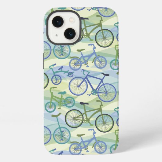 Fietsen Blue Green iPhone case Hoesje (Achterkant)