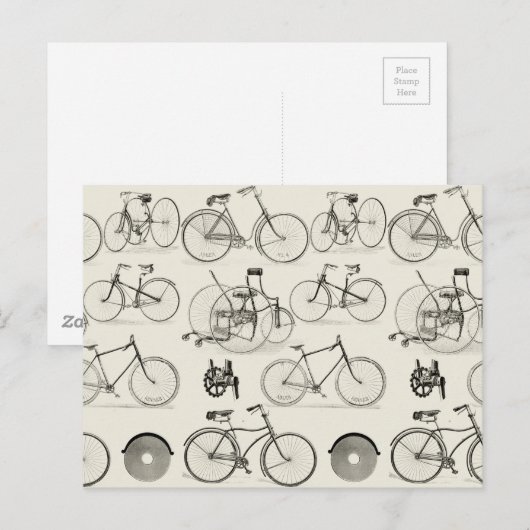  fietsen briefkaart (Voorkant / Achterkant)