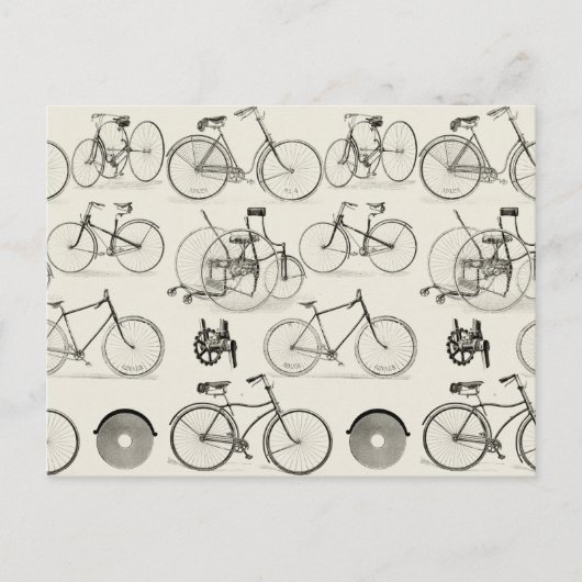  fietsen briefkaart (Voorkant)