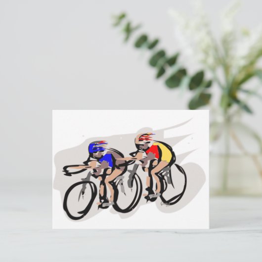 Fietsen Briefkaart (Staand voorkant)