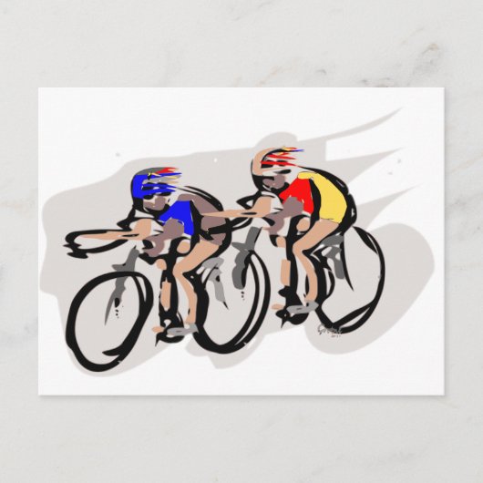 Fietsen Briefkaart (Voorkant)