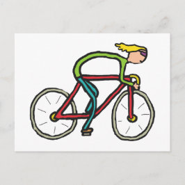 Fietsen Briefkaart