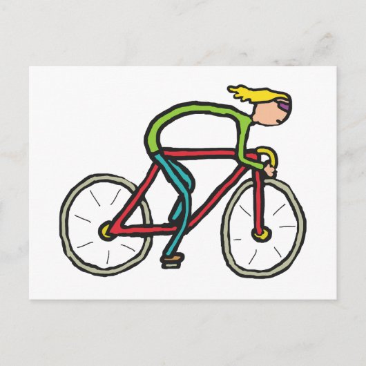 Fietsen Briefkaart (Voorkant)