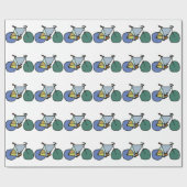 fietsen cadeaupapier (Vlak)