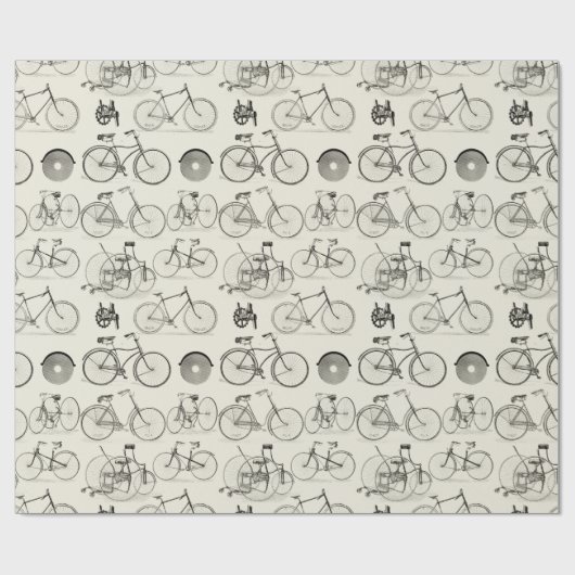 fietsen cadeaupapier (Vlak)