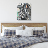 fietsen canvas afdruk (Insitu (Slaapkamer))