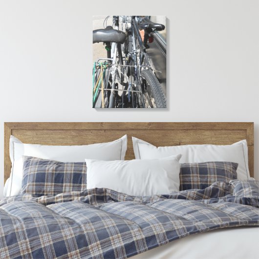 fietsen canvas afdruk (Insitu (Slaapkamer))