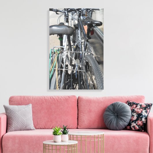 fietsen canvas afdruk (Insitu (Woonkamer))