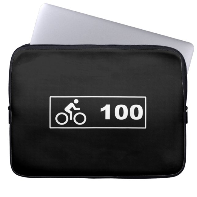Fietsen - Century Ride 100 Laptop Sleeve (Voorkant)