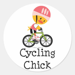 Fietsen Chick Stickers