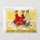 fietsen Cottereau door René Vincent Briefkaart (Voorkant / Achterkant)